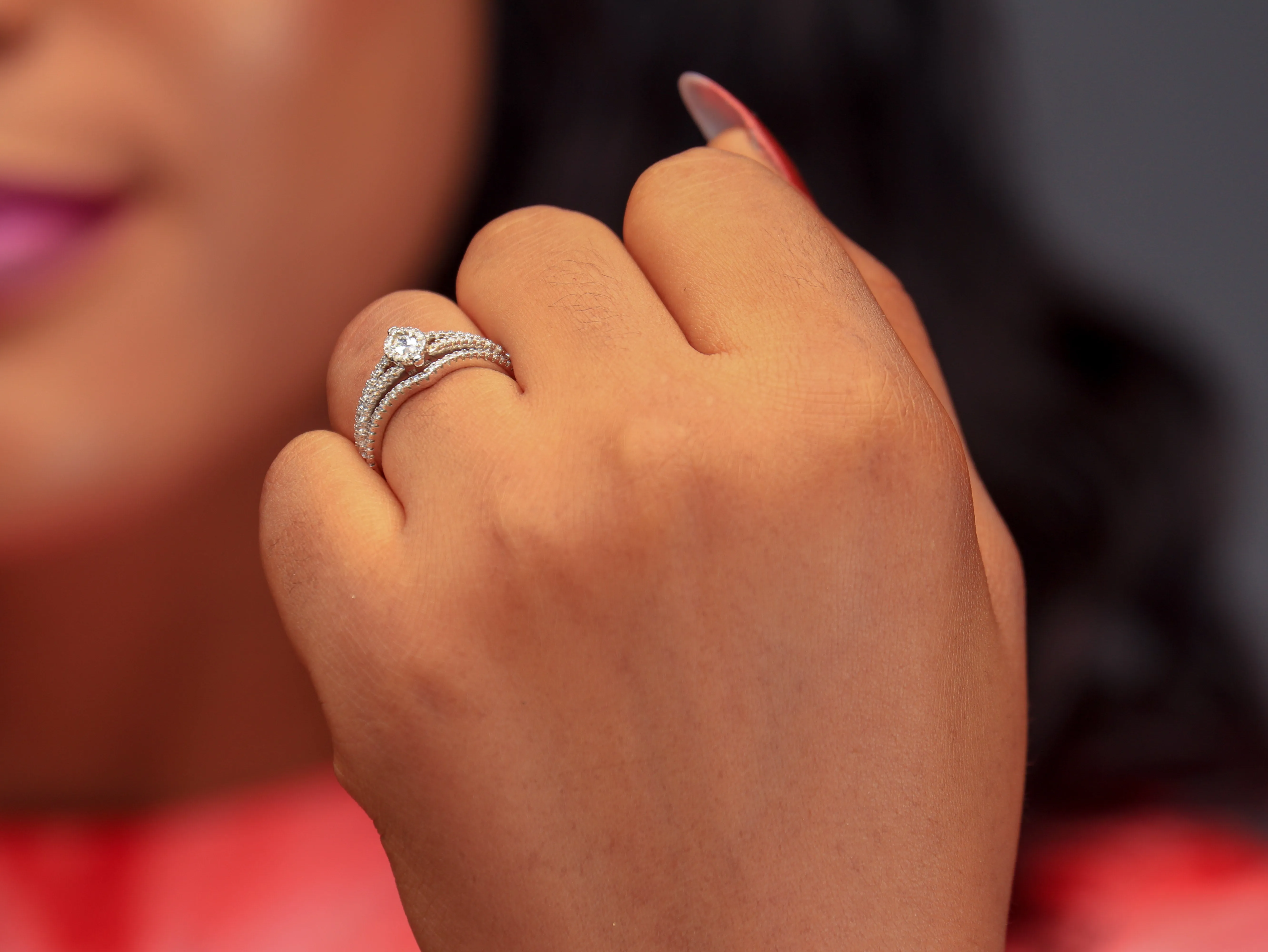 Sterling Silver Bridal Set - 08AS62