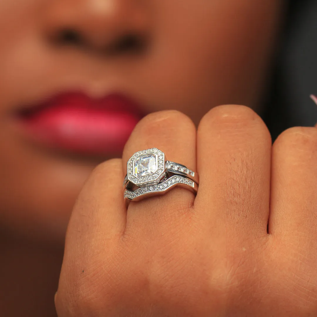 Sterling Silver Bridal Set - 08AS76