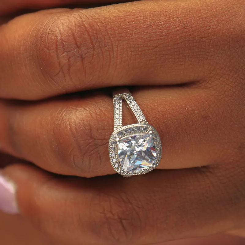 Sterling Silver Engagement Ring - 06AS80