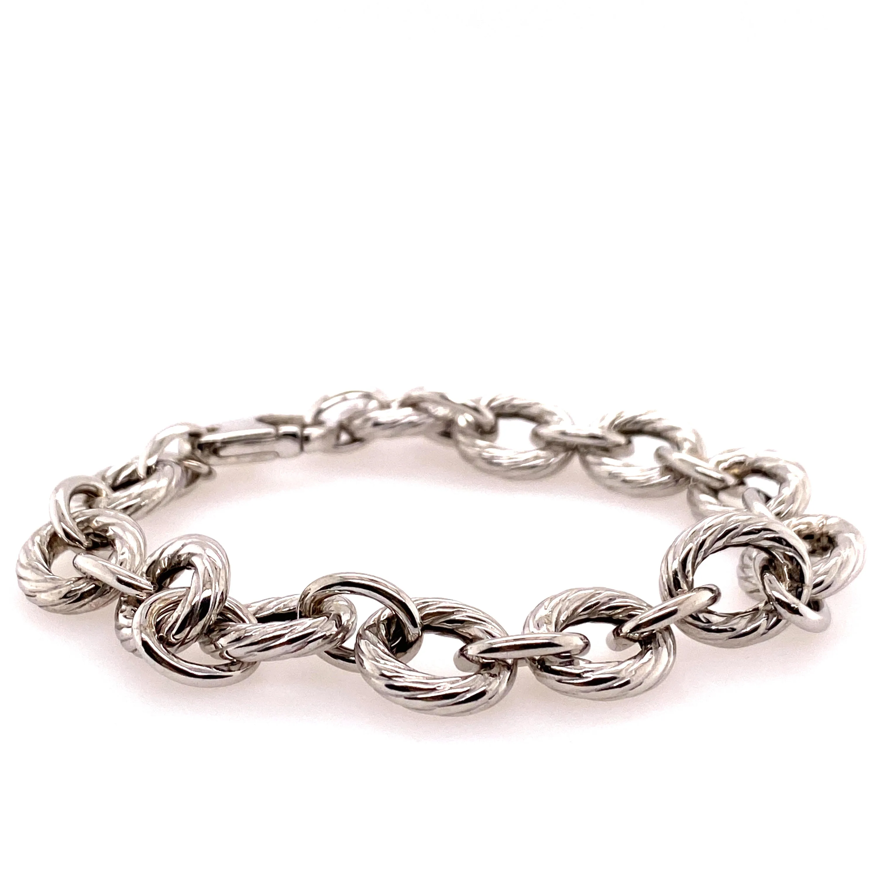 Sterling Silver Textured Bracelet