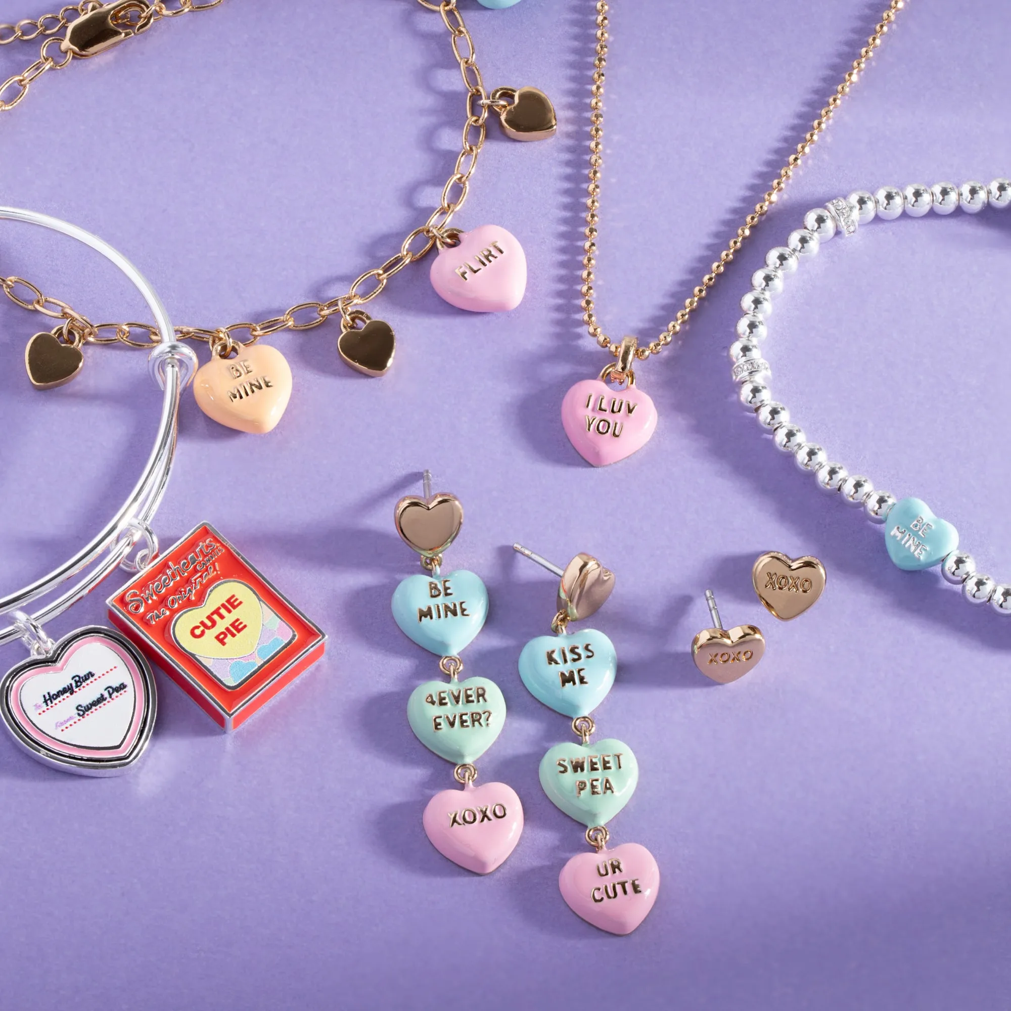 Sweethearts? Box and Tag Duo Charm Bangle