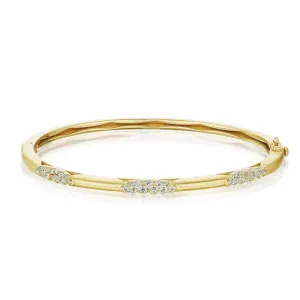 Tacori 18K Yellow Gold 360?? Slim Bangle FB668SY-M