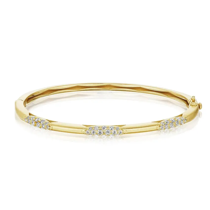 Tacori 18K Yellow Gold 360?? Slim Bangle FB668SY-M