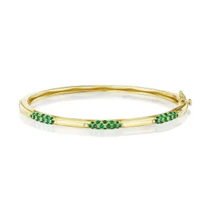 Tacori Crescent Eclipse Pulse Emerald Bangle FB668EMY-M