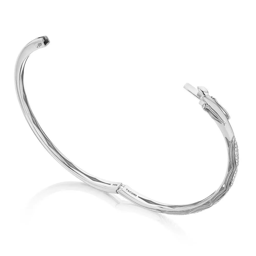 Tacori Crescent Eclipse Single Row 3mm Diamond Bangle FB847-M