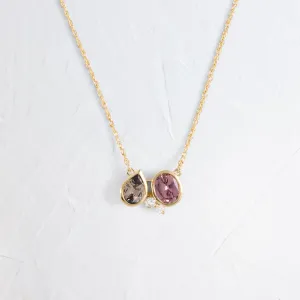 Tandem Necklace in Warm Sapphire