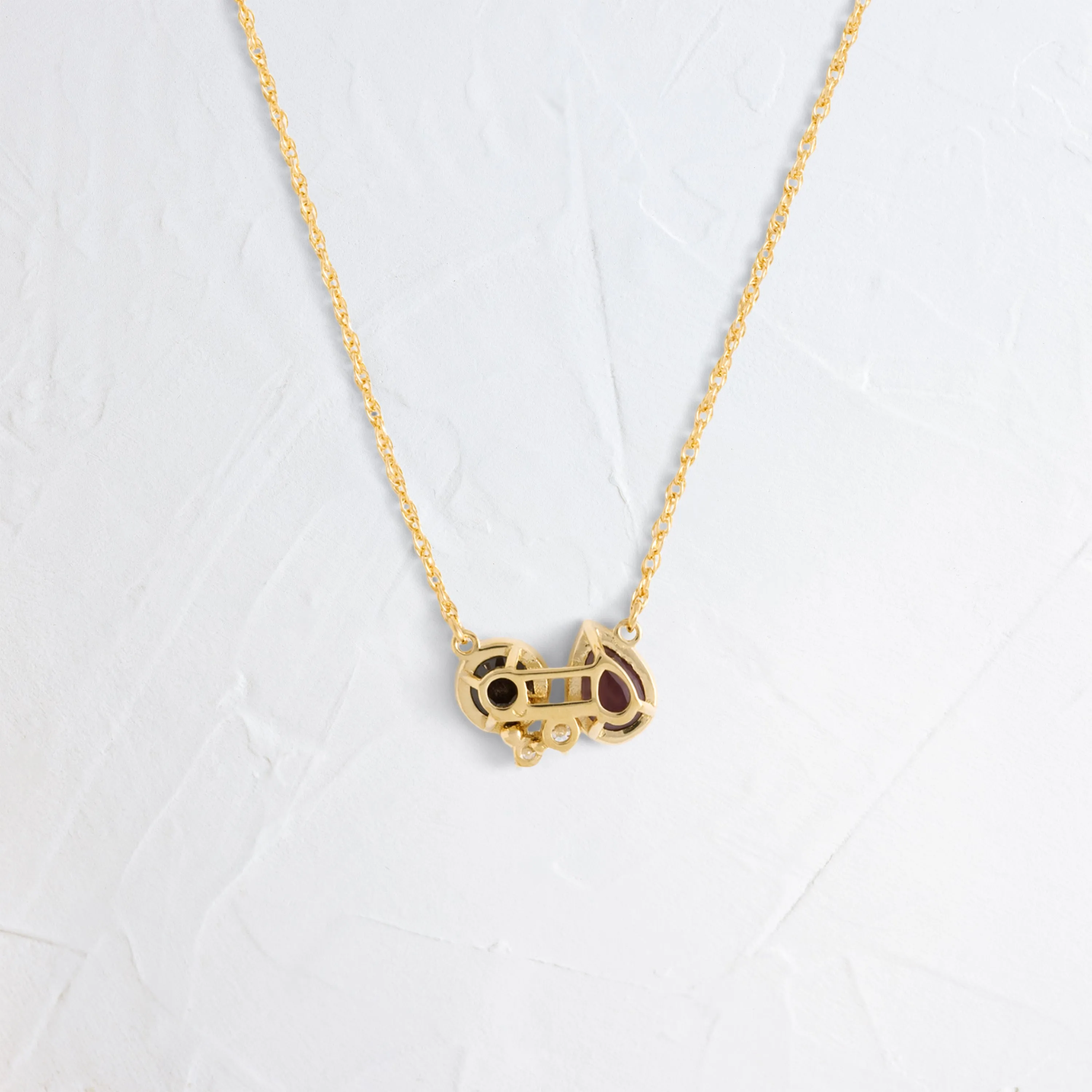 Tandem Necklace in Warm Sapphire