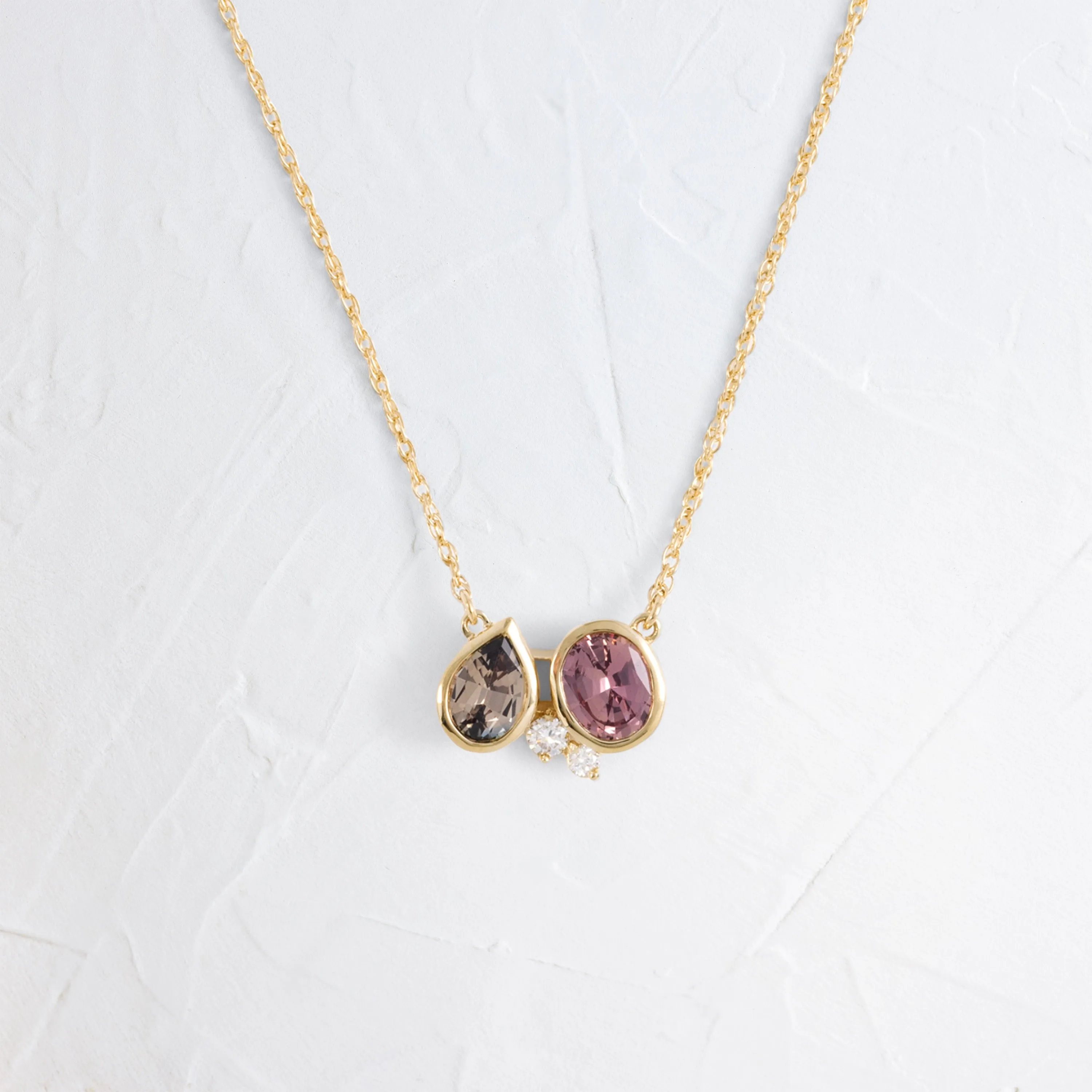 Tandem Necklace in Warm Sapphire