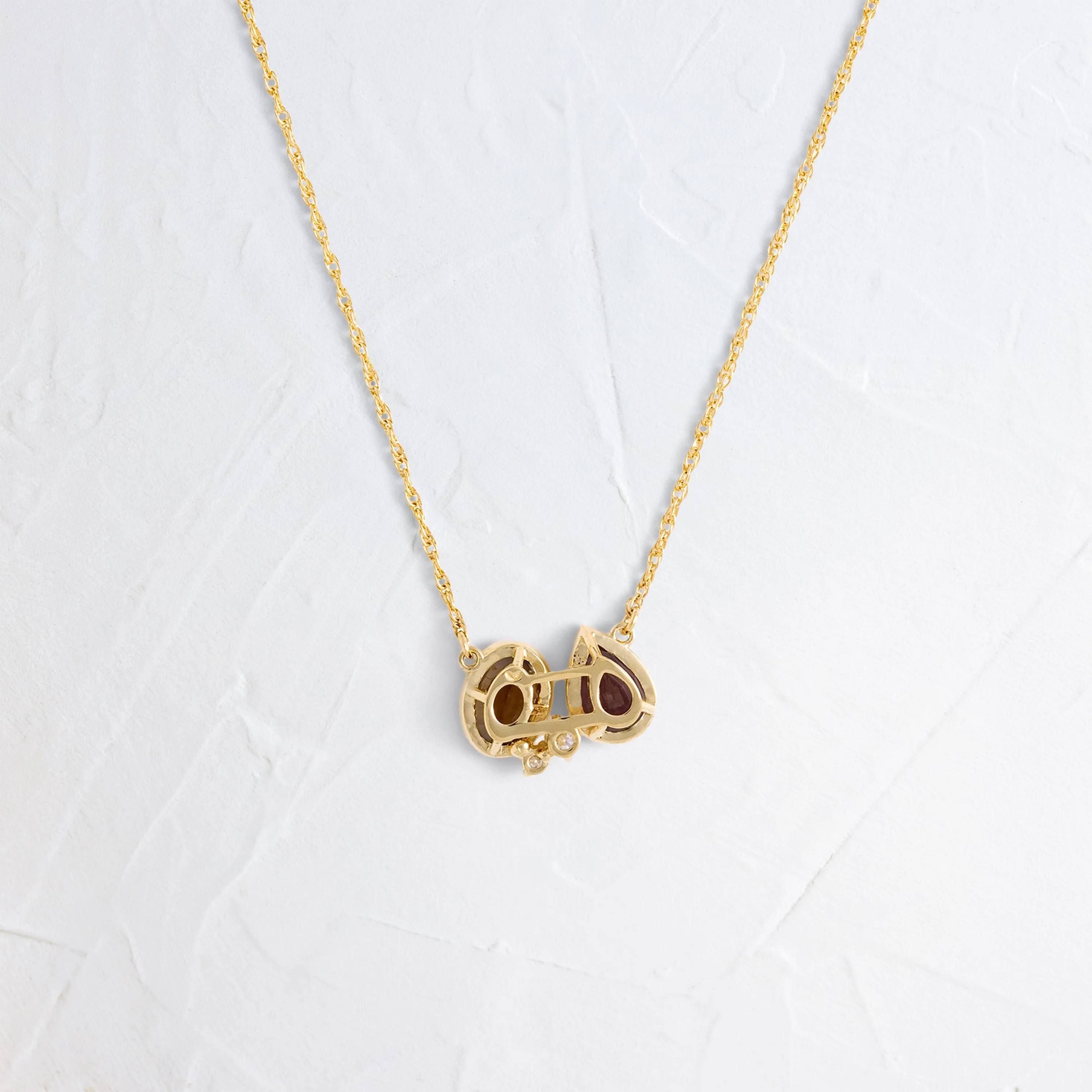Tandem Necklace in Warm Sapphire