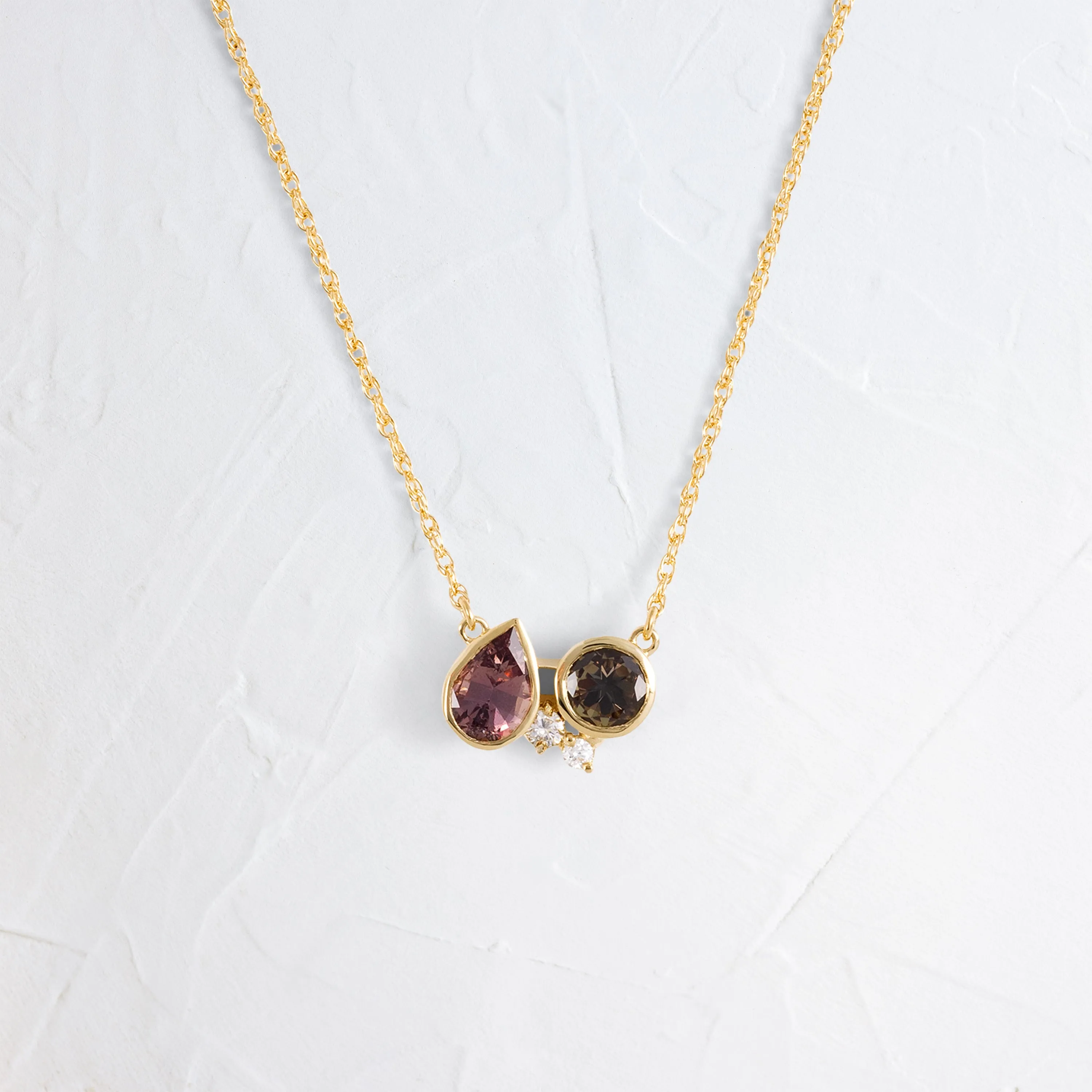 Tandem Necklace in Warm Sapphire
