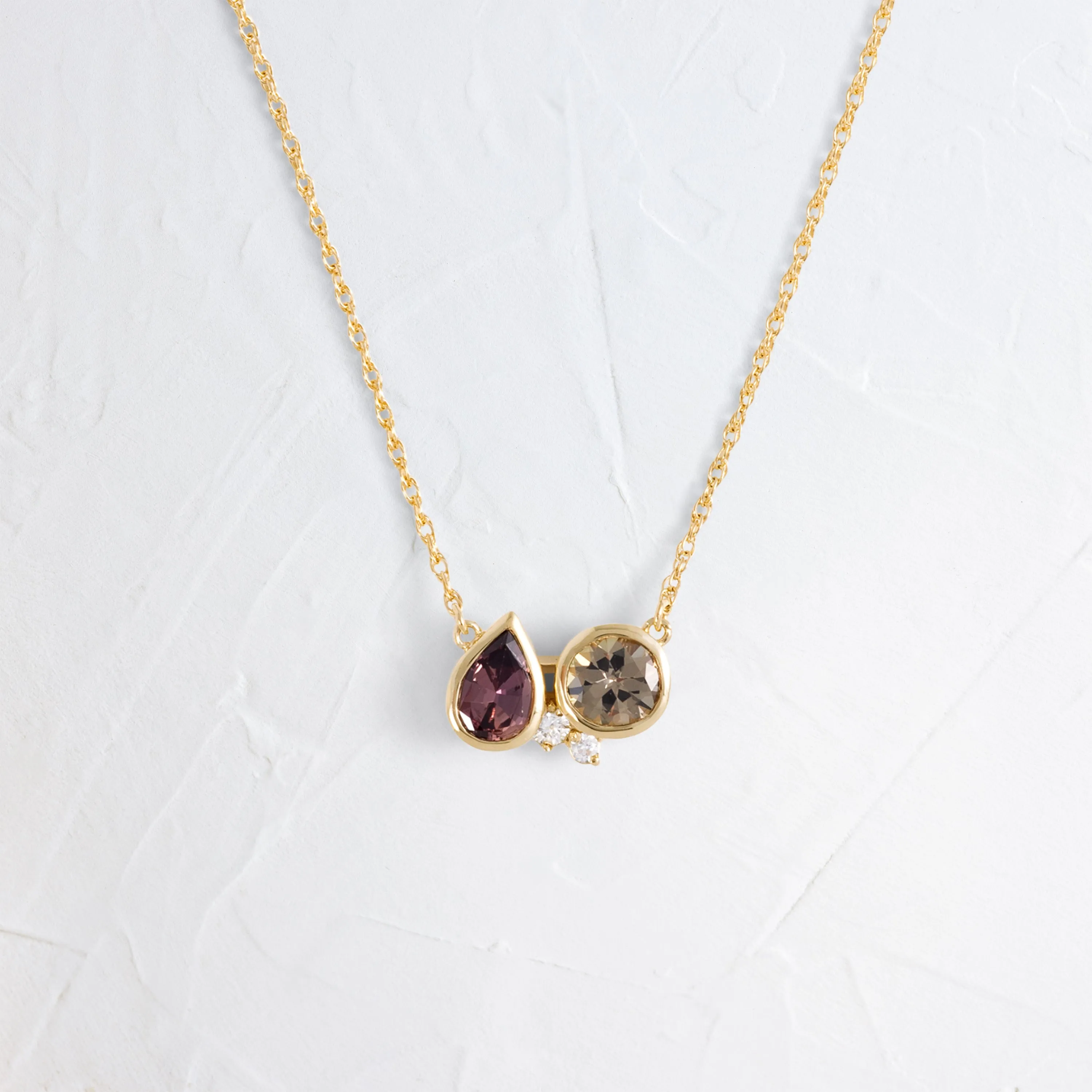 Tandem Necklace in Warm Sapphire