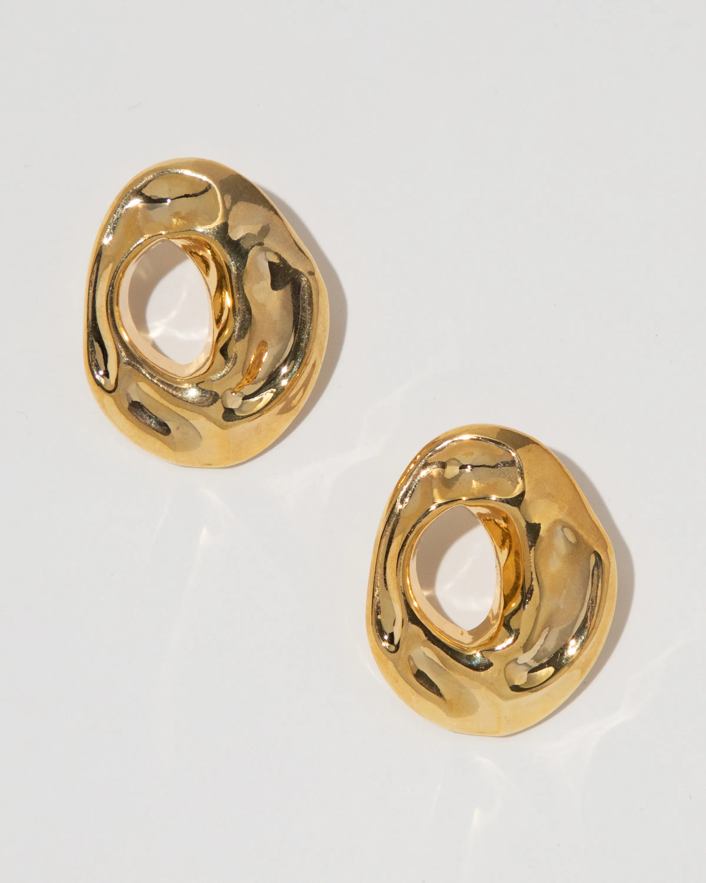 Textured Hollow Stud Earrings