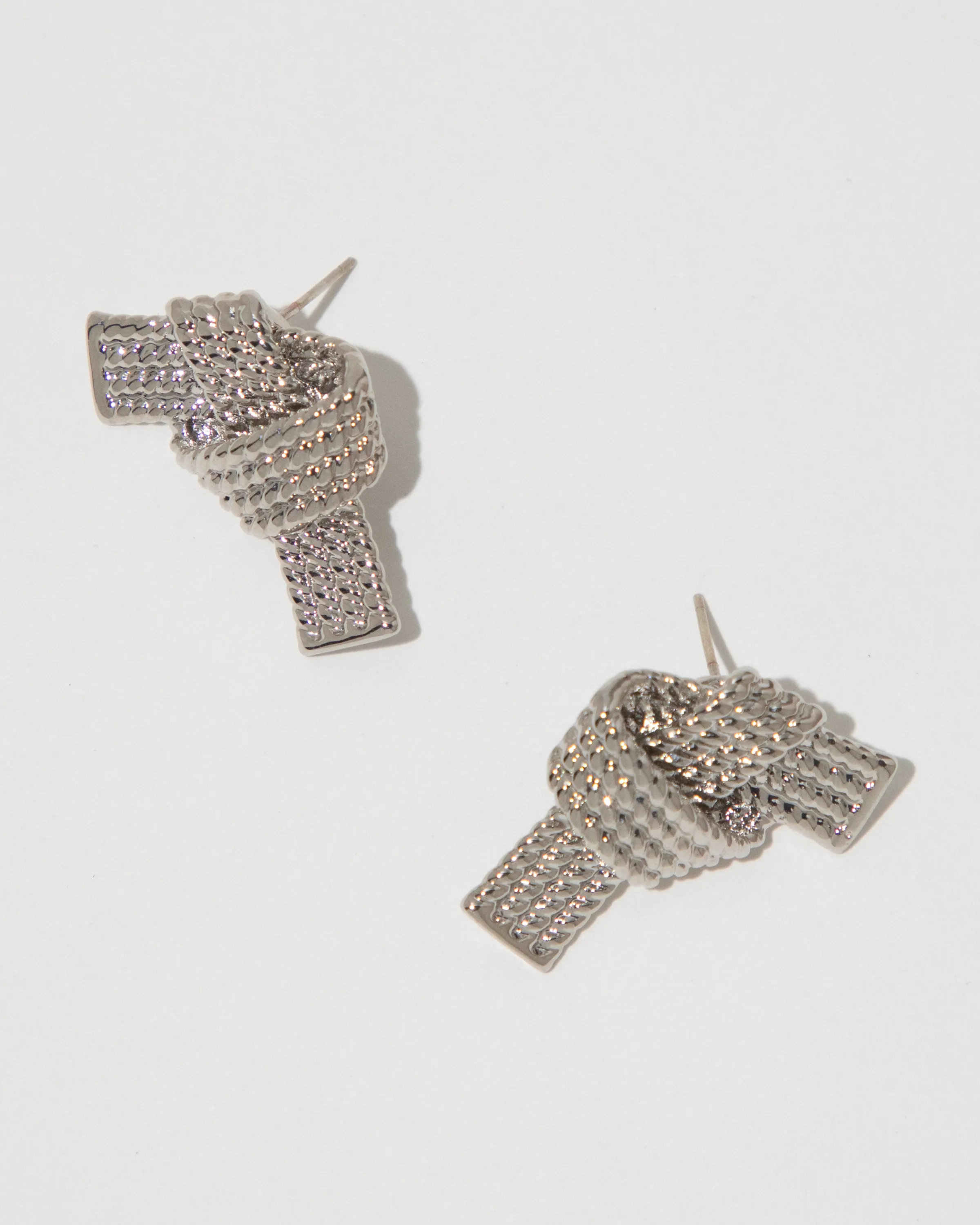 Textured Knot Earrings