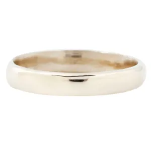 Thin White Gold Band