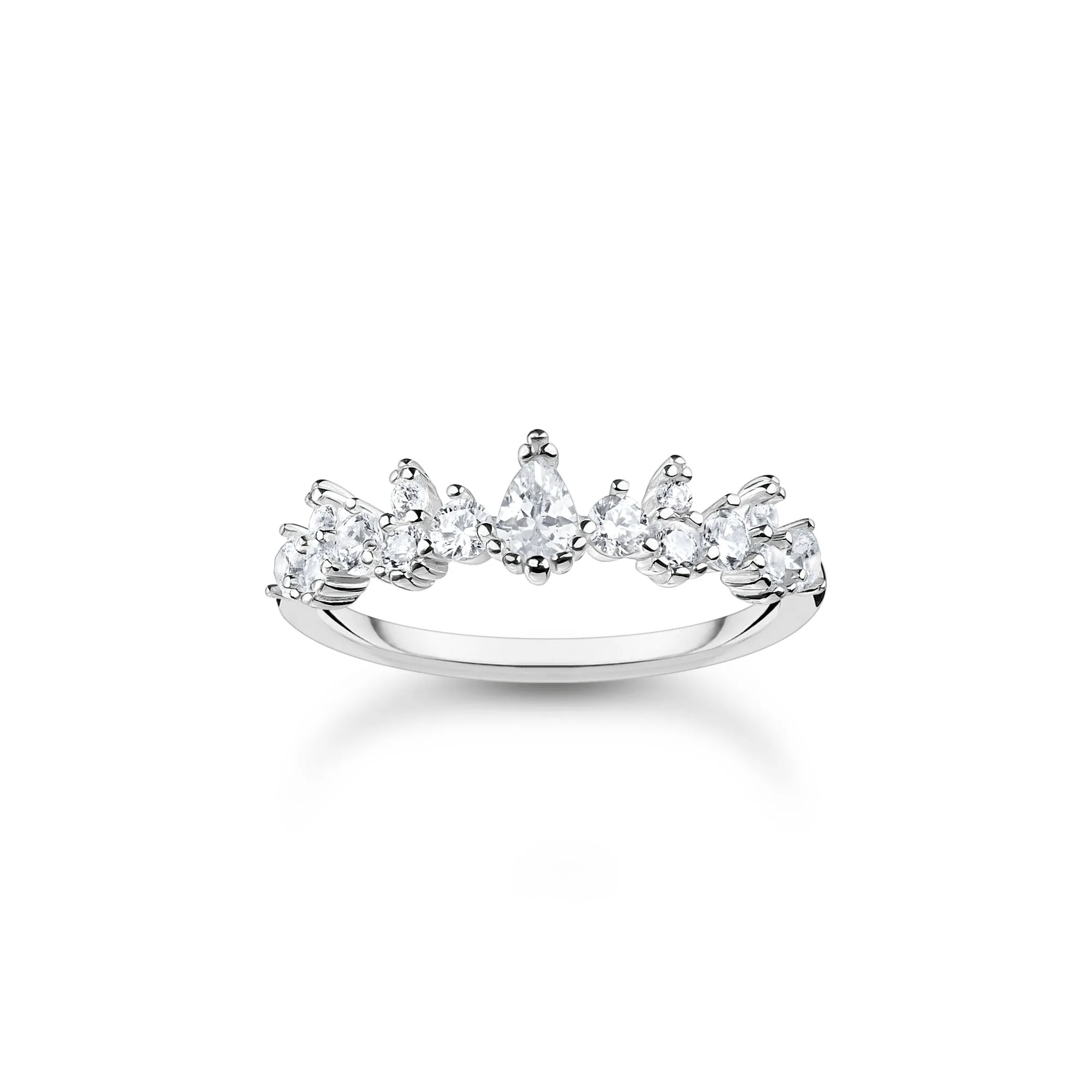 Thomas Sabo Charm Club Sterling Silver Ice Crystals Ring