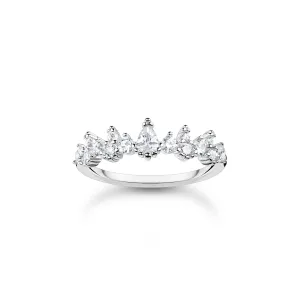 Thomas Sabo Charm Club Sterling Silver Ice Crystals Ring