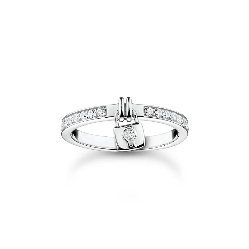 Thomas Sabo Charm Club Sterling Silver Lock Ring D