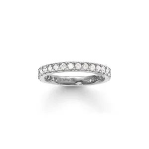 Thomas Sabo Sterling Silver White CZ Pave Eternity Ring