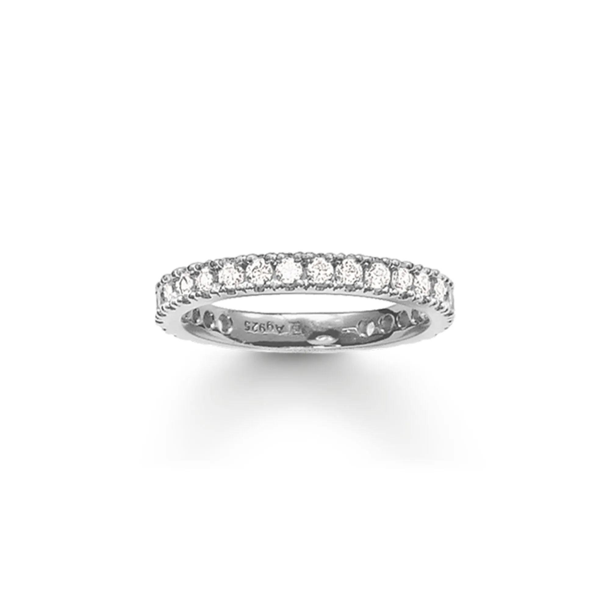 Thomas Sabo Sterling Silver White CZ Pave Eternity Ring