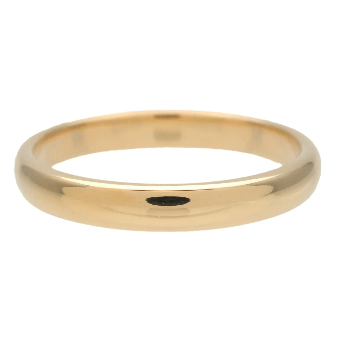 Tiffany & Co. Classic Band Ring K18  #48 750PG  Yellow Gold- Used