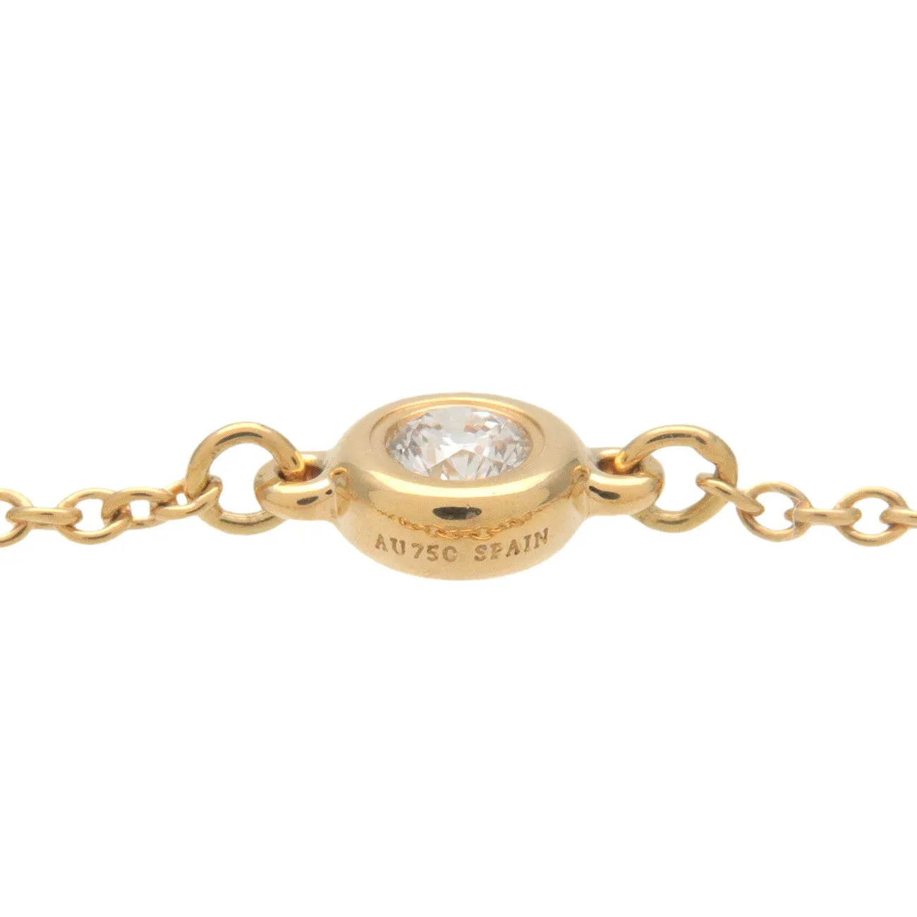 Tiffany&Co. By the Yard 1P Diamond Ring 0.07ct Yellow Gold US4.5 Used
