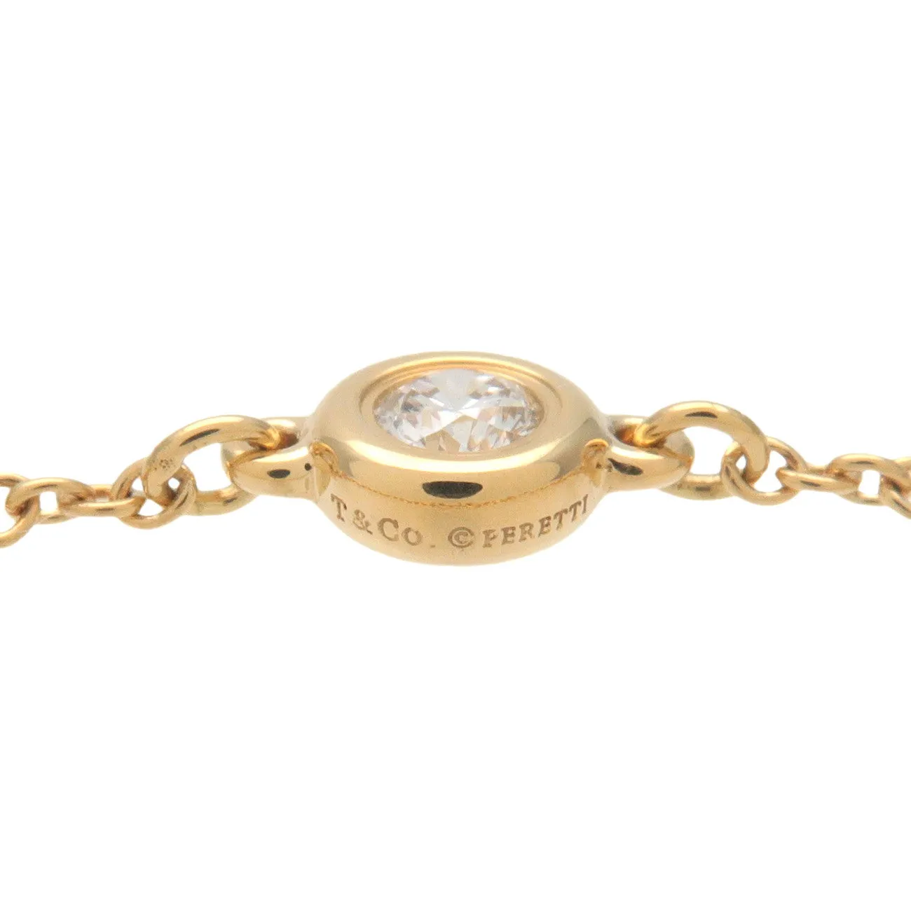 Tiffany&Co. By the Yard 1P Diamond Ring 0.07ct Yellow Gold US4.5 Used