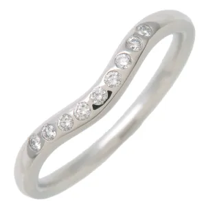 Tiffany&Co. Carved Band Ring Platinum PT950 EU55 US7.5 Platinum Used
