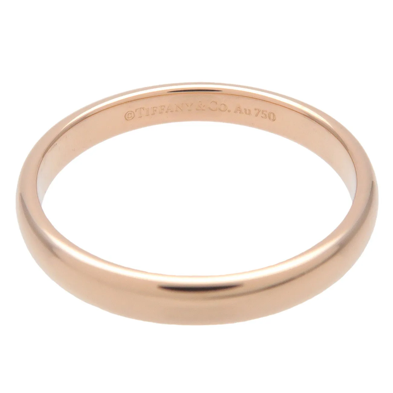 Tiffany&Co. Clasic Band Ring K18PG 750PG RoseGold US7.5 EU55 Used