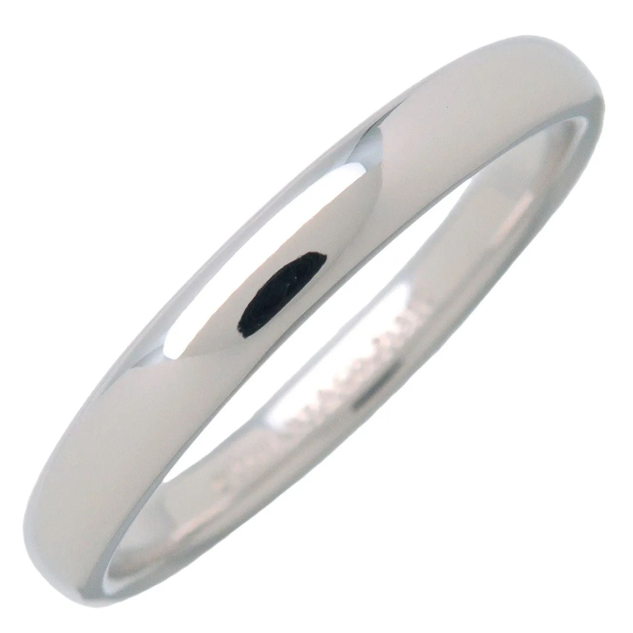 Tiffany&Co. Classic Band Ring PT950 Platinum US8-8.5 EU57.5 Used