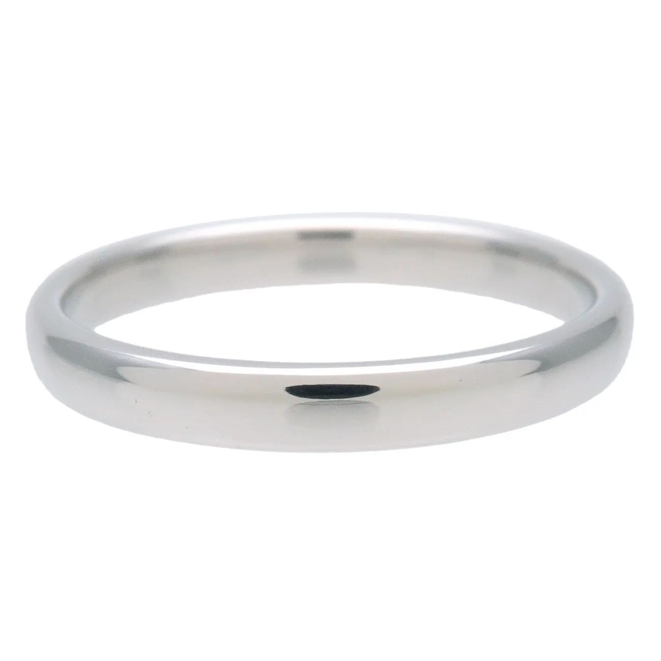 Tiffany&Co. Classic Band Ring PT950 Platinum US8-8.5 EU57.5 Used