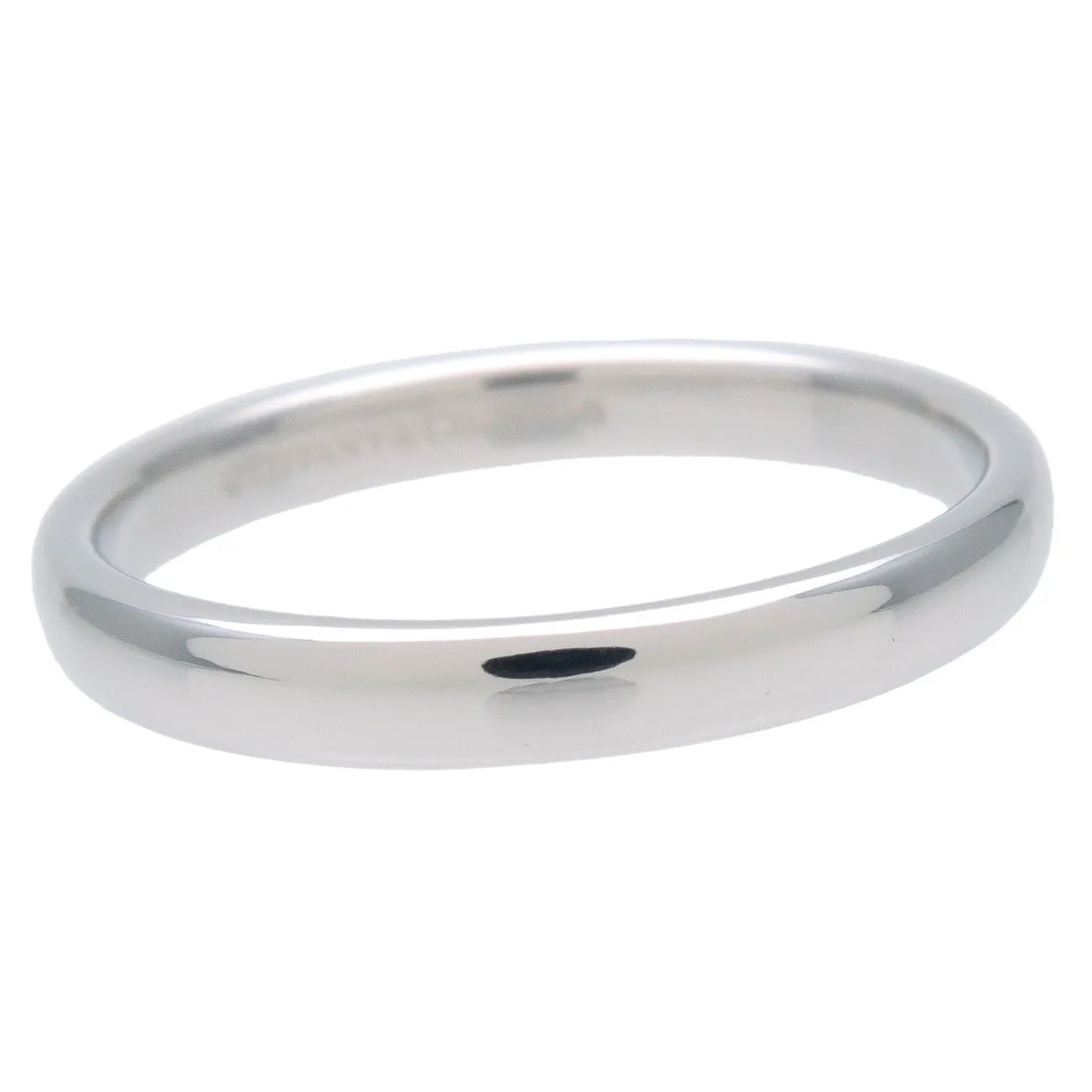 Tiffany&Co. Classic Band Ring PT950 Platinum US8-8.5 EU57.5 Used