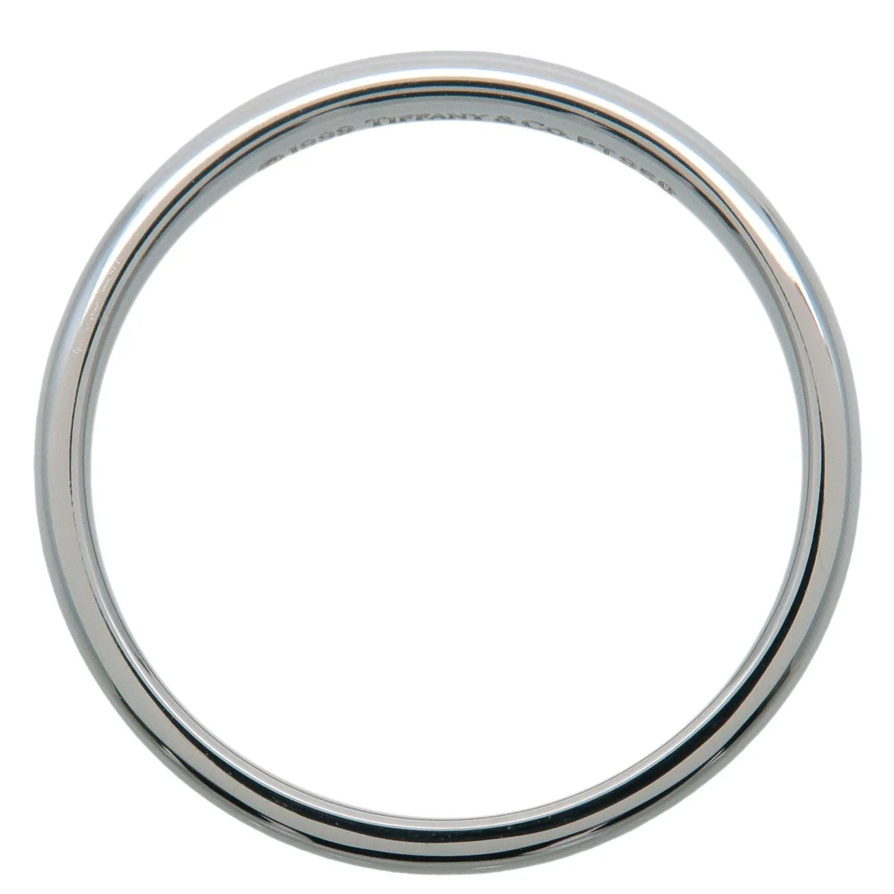 Tiffany&Co.  Classic Band Ring PT950 US7.0-7.5 Platinum Used
