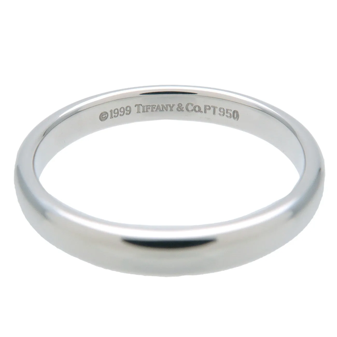 Tiffany&Co.  Classic Band Ring PT950 US7.0-7.5 Platinum Used