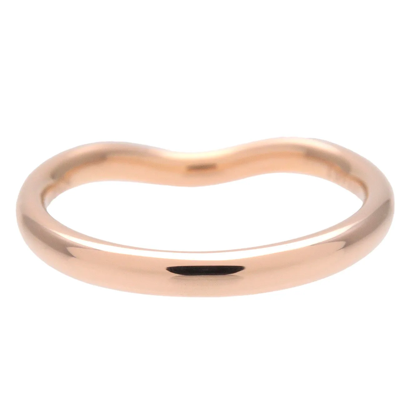 Tiffany&Co. Curved Band 9P Diamond Ring 750PG Rose Gold US4.5 Used