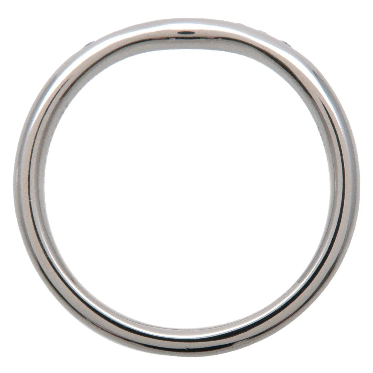 Tiffany&Co. Curved Band 9P Diamond Ring Platinum US4 EU47 Used