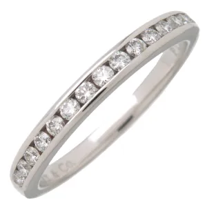Tiffany&Co. Half Circle Channel Setting Diamond Ring PT950 US4.5 Used