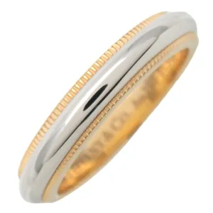 Tiffany&Co. Milgrain Band Ring K18YG 750YG PT950 #9 US5 YellowGold Used