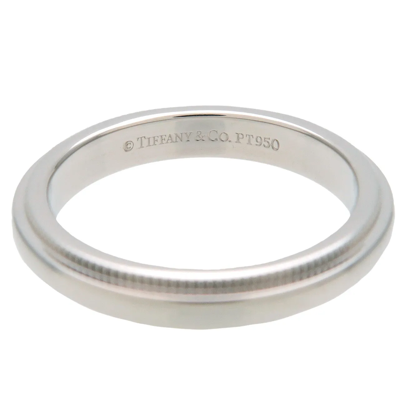 Tiffany&Co. Milgrain Band Ring PT950 Platinum US4.5 EU48 Used