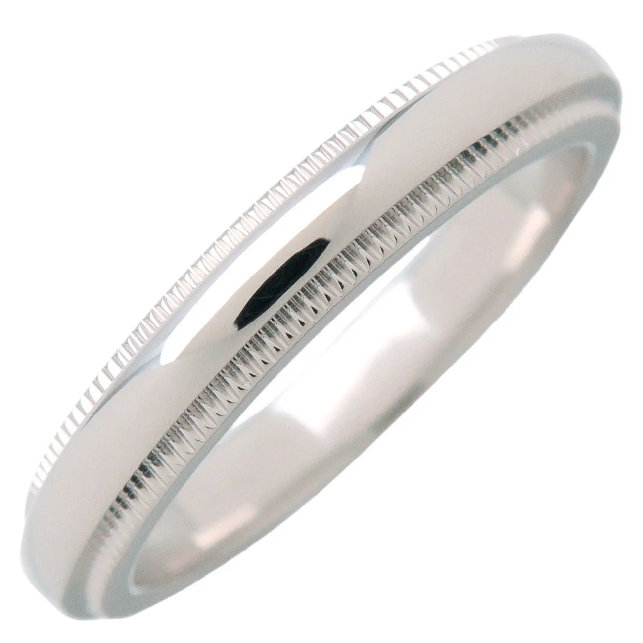 Tiffany&Co. Milgrain Band Ring PT950 Platinum US4.5 EU48 Used