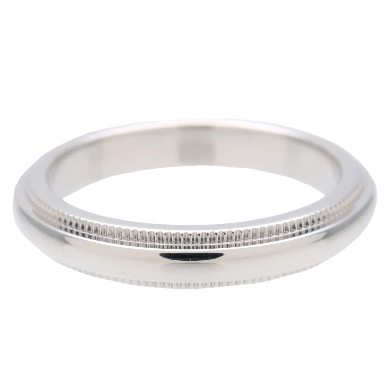 Tiffany&Co. Milgrain Band Ring PT950 Platinum US4.5 EU48 Used