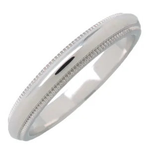 Tiffany&Co. Milgrain Band Ring PT950 Platinum US7-7.5  EU54.5 Used