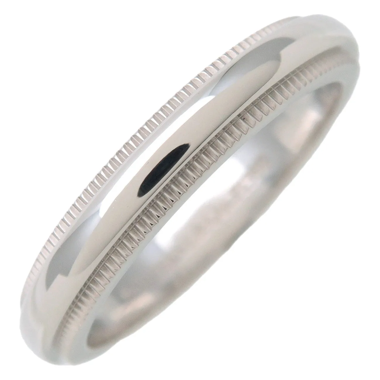 Tiffany&Co. Milgrain Band Ring PT950 US7.5-8 Used
