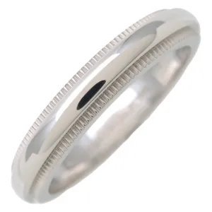 Tiffany&Co. Milgrain Band Ring PT950 US7.5-8 Used