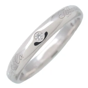Tiffany&Co. Notes Lucida 3P Diamond Ring Platinum US6.5 EU52.5 Used