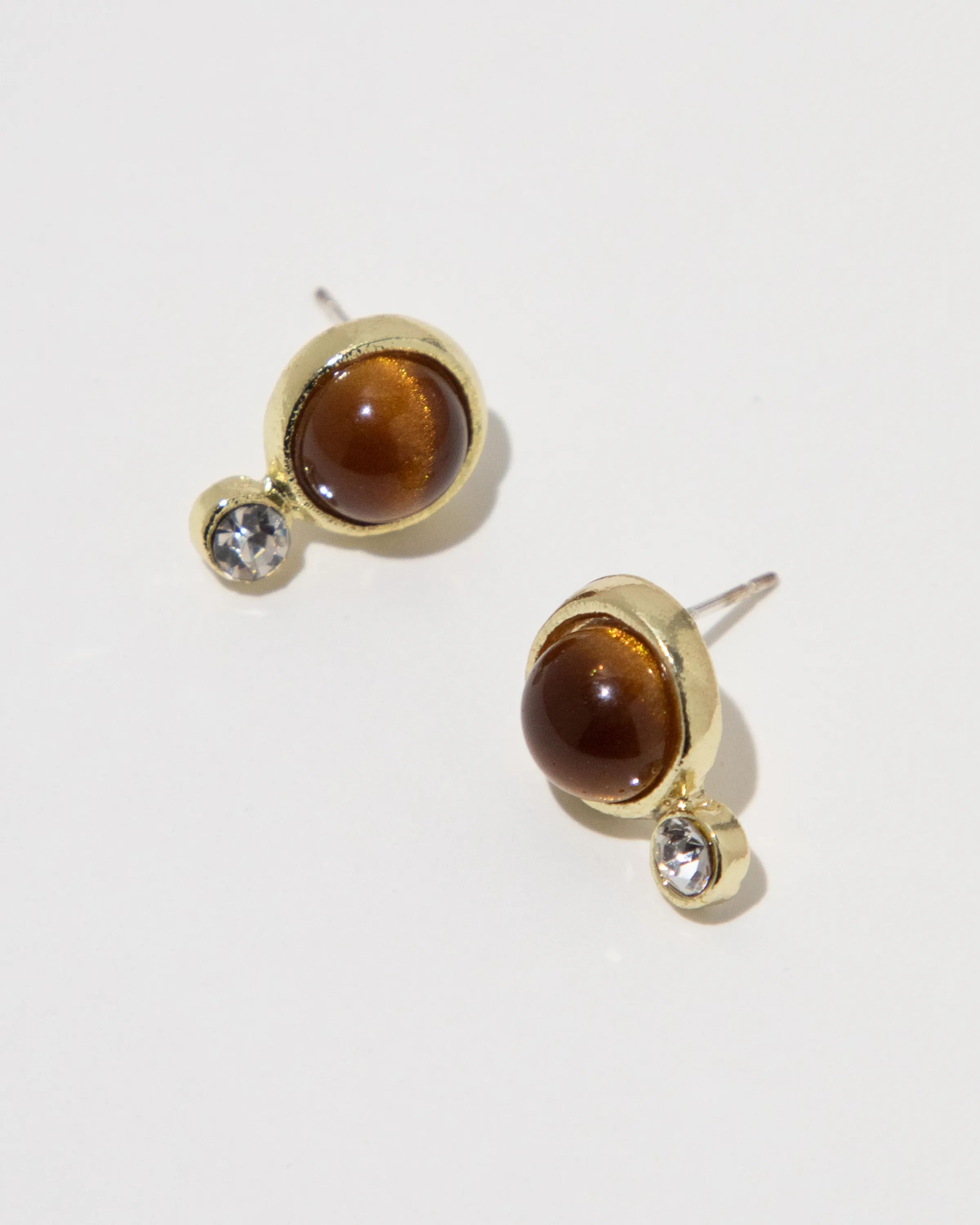 Tiger's Eye Gemstone Earrings