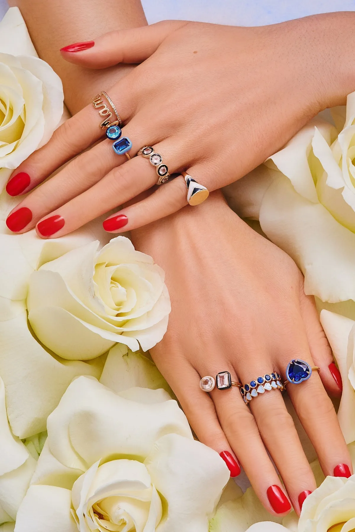 Two-Stone Cocktail Ring: Rectangle/Round - Sale