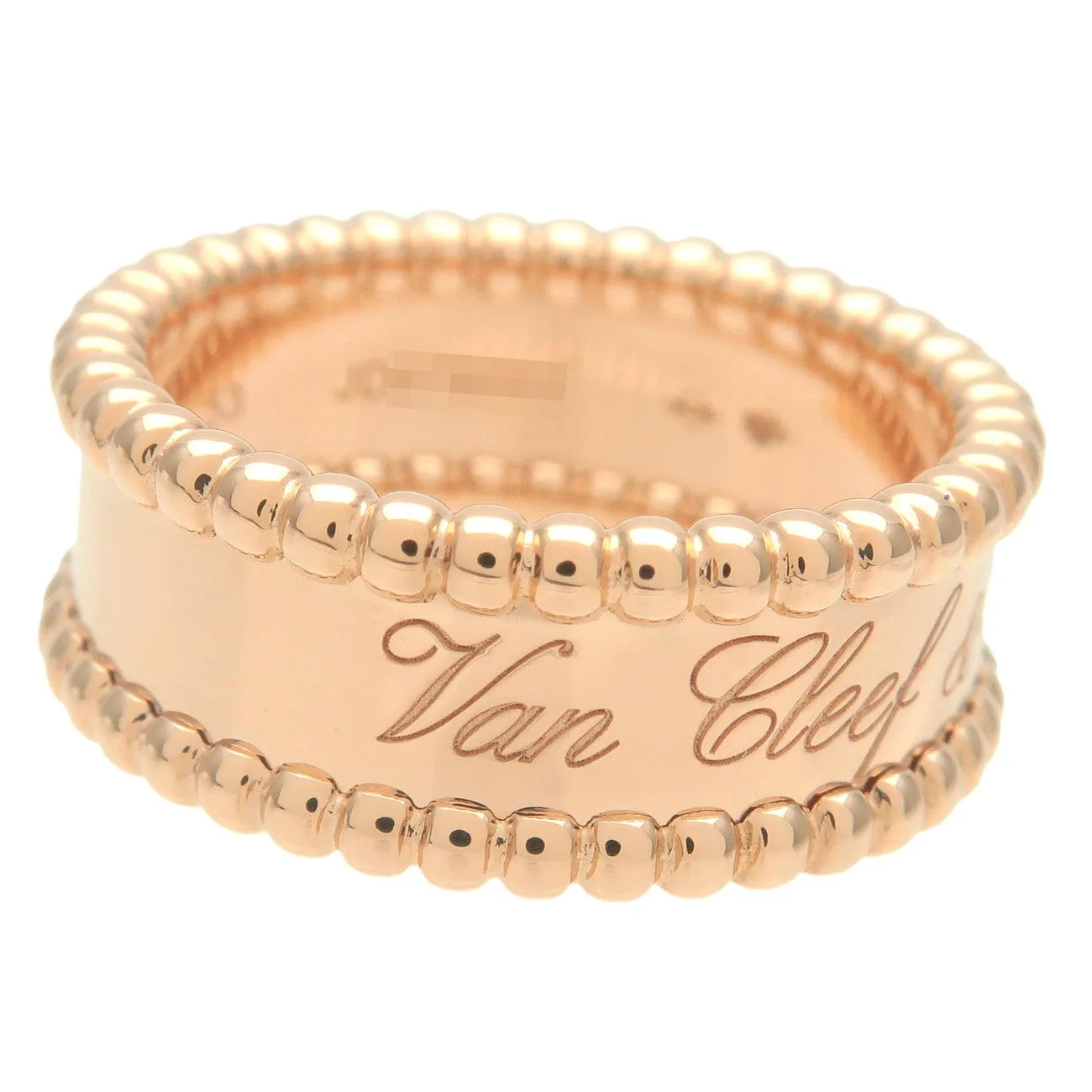 Van Cleef & Arpels Perl??e Signature Ring K18 Rose Gold #53 US6.5-7 Used