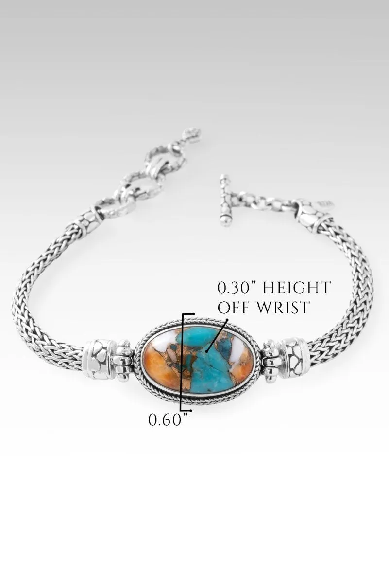 Victories Won Bracelet? in Kingman Turquoise Spiny Oyster
