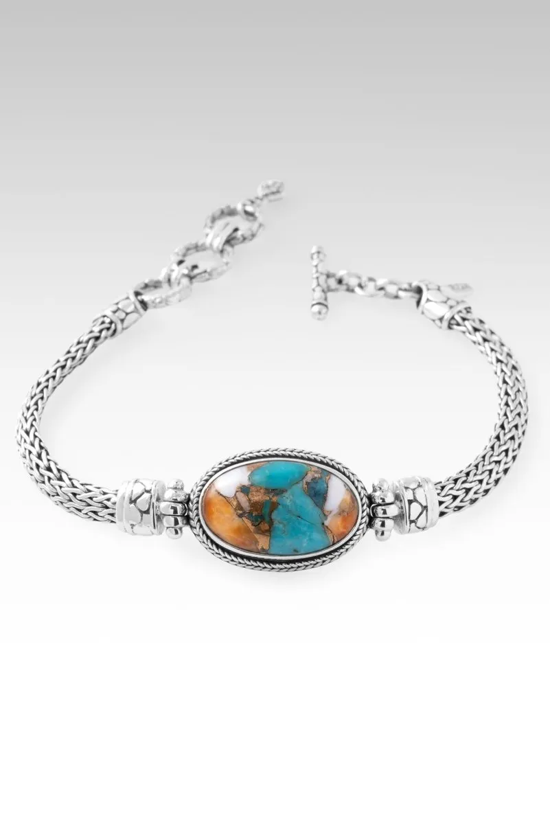 Victories Won Bracelet? in Kingman Turquoise Spiny Oyster