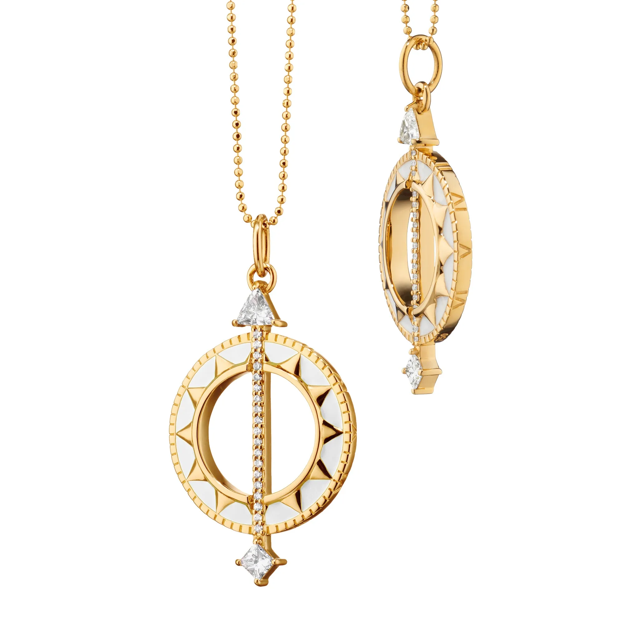 White Enamel Sundial - Time is Precious